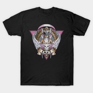 Digimon of light Angewomon - Angel wings - Cat Gatomon Tattoo T-Shirt